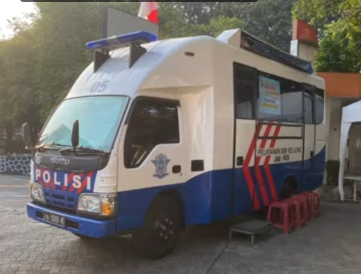 PETUGAS Mobil SIM KELILING